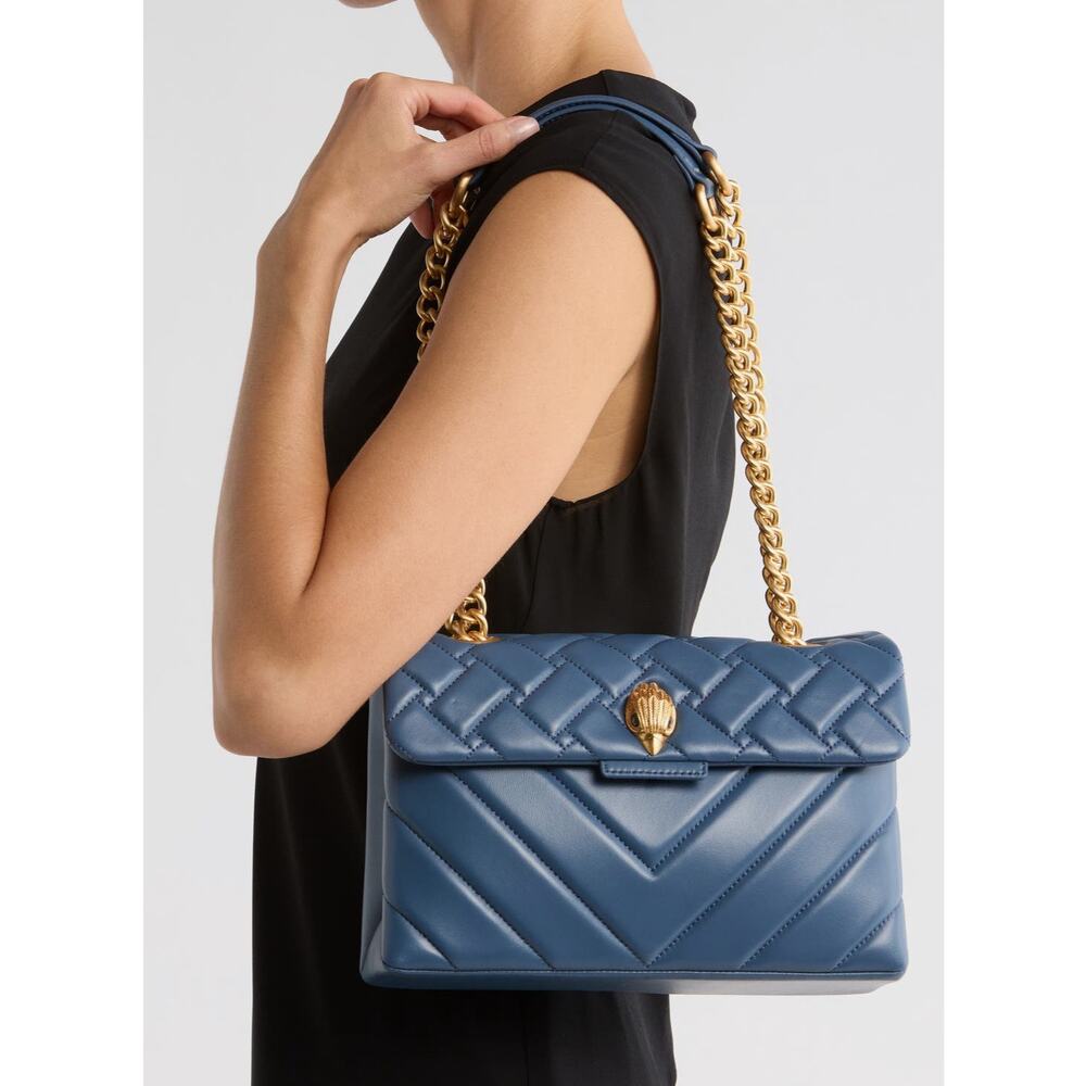 Kurt Geiger London Kensington Blue and Gold - Picture 2 of 6
